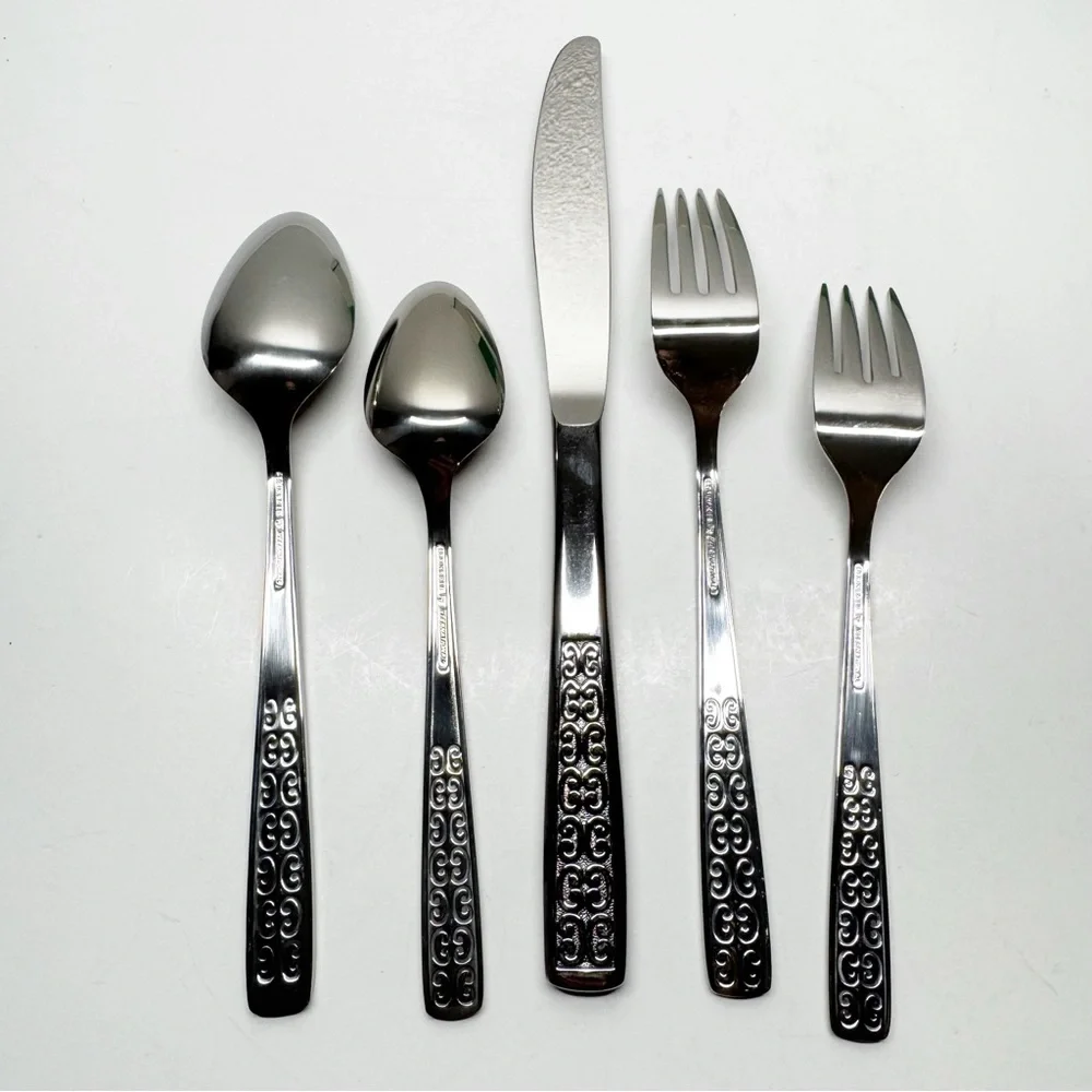 Vintage International Stainless Serenata 5 Piece Single Serve Flatware Set